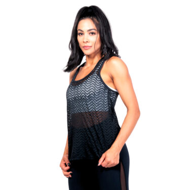 Polera dryfit Malla negra Zig Zag Bia Brazil