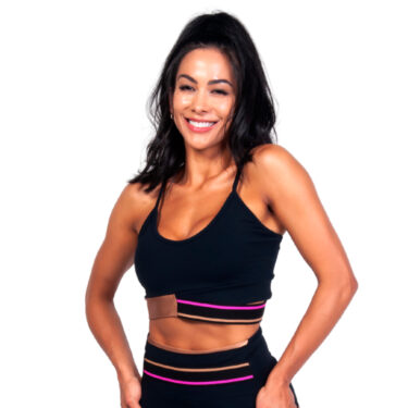 Top Peto Negro con detalles Bia Brazil
