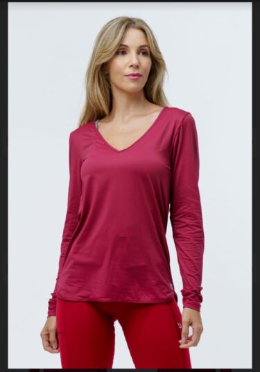 Polera Deportiva Dryfit Roja Manga Larga Emotion Bro fitwear Polera Deportiva Dryfit Roja Manga Larga Emotion Bro fitwear_BLUSAEMOTIONblack-1_biabrazil_Chile