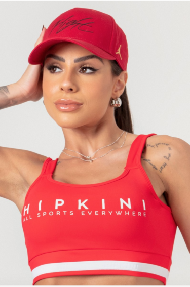 Top Rojo detalles en Blanco Hipkini by Brasil soo Glam