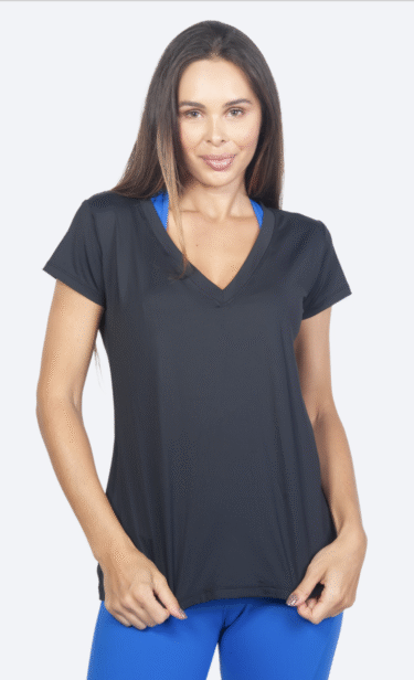 Polera dryfit Manga Corta Escote V Bia Brazil