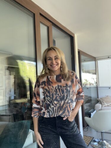 Top Hilo Pintado PEACE