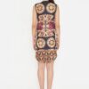 Vestido Corto Estampado con Mostacilla Estilo Versace-2 Vestido Corto Estampado con Mostacilla Estilo Versace_T11504_biabrazil_Chile_2