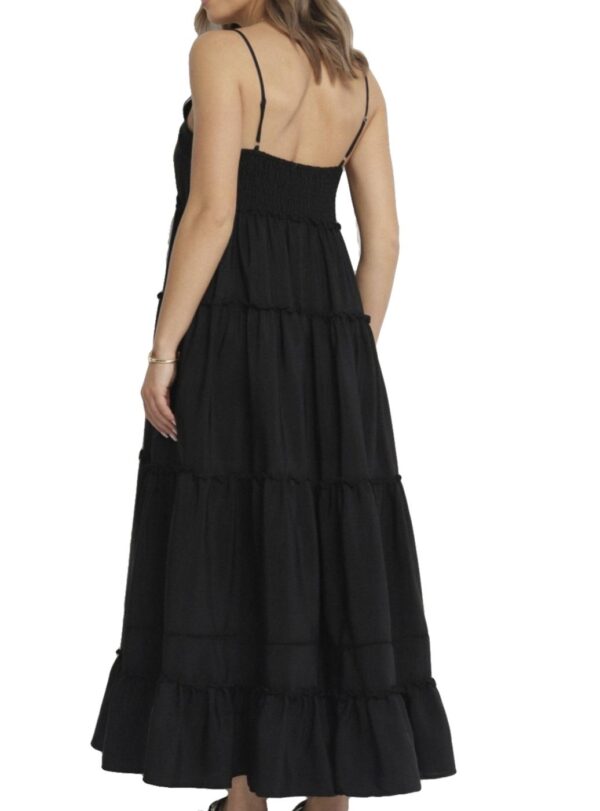 Vestido Negro con correas finas Importado de Francia-2 Vestido Negro con correas finas Importado de Francia_Myracle1_biabrazil_Chile_2