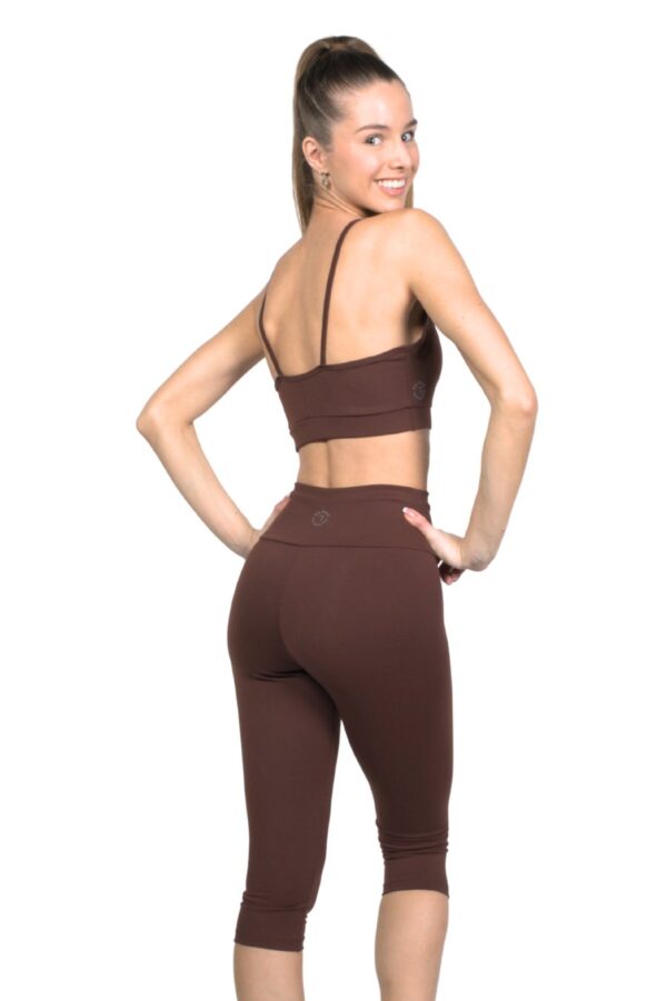 Calza Capri Suplex color Chocolate Bia Brazil-2 Calza Capri Suplex color Chocolate Bia Brazil_SL4069chocolate_biabrazil_Chile_2 / Top Deportivo Chocolate Suplex Bia Brazil_Bt601choco_biabrazil_Chile_1