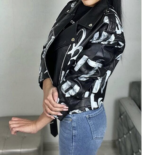 Chaqueta Eco cuero Pintada Importada de Francia-4 Chaqueta Eco cuero Pintada Importada de Francia_JL2076_biabrazil_Chile_4