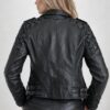Chaqueta Eco cuero Negra tipo Biker Importada de Francia-1 Chaqueta Eco cuero Negra tipo Biker Importada de Francia_S6601_biabrazil_Chile_1