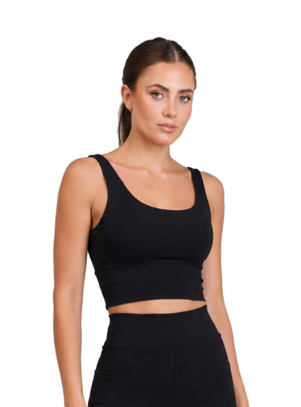 BT45446preto Top Deportivo Negro Largo Bia Brazil