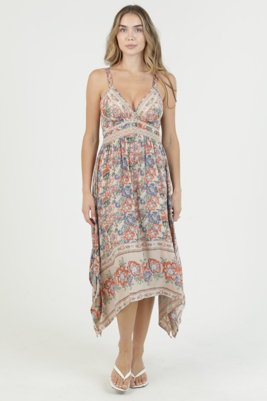 Vestido Midi Boho Chic Estampado