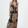 Maxivestido Halter con Tajo_1 Maxivestido Halter con Tajo
