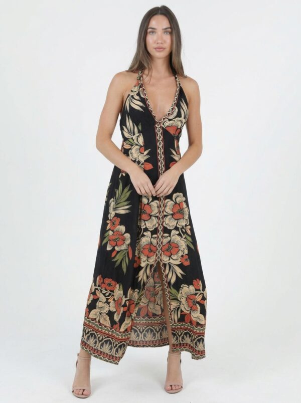 Maxivestido Halter con Tajo_3 Maxivestido Halter con Tajo