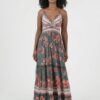 VTLgreen_1 Maxi Vestido Boho Chic tonos verde con encaje