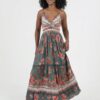 VTLgreen_2 Maxi Vestido Boho Chic tonos verde con encaje