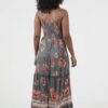 VTLgreen_5 Maxi Vestido Boho Chic tonos verde con encaje