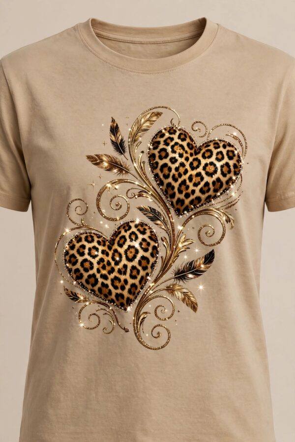 image_20260930_173816_1 Polera Beige Mujer Manga Corta Aplicacion Leopardo y Piedreria