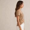 image_20260930_175441 2 Polera Beige Mujer Manga Corta Aplicacion Piedreria y lentejuelas LOVE