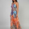 JXJX593_2 Vestido Largo Estampado Ligero